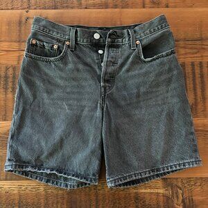 Levi's 501 ButtonflyJean Shorts - Size 27 - Colour Black / Grey